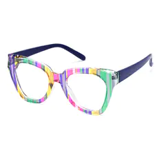Square Multicolor/Striped Eyeglasses