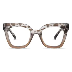 Square Ivory Tortoiseshell Eyeglasses