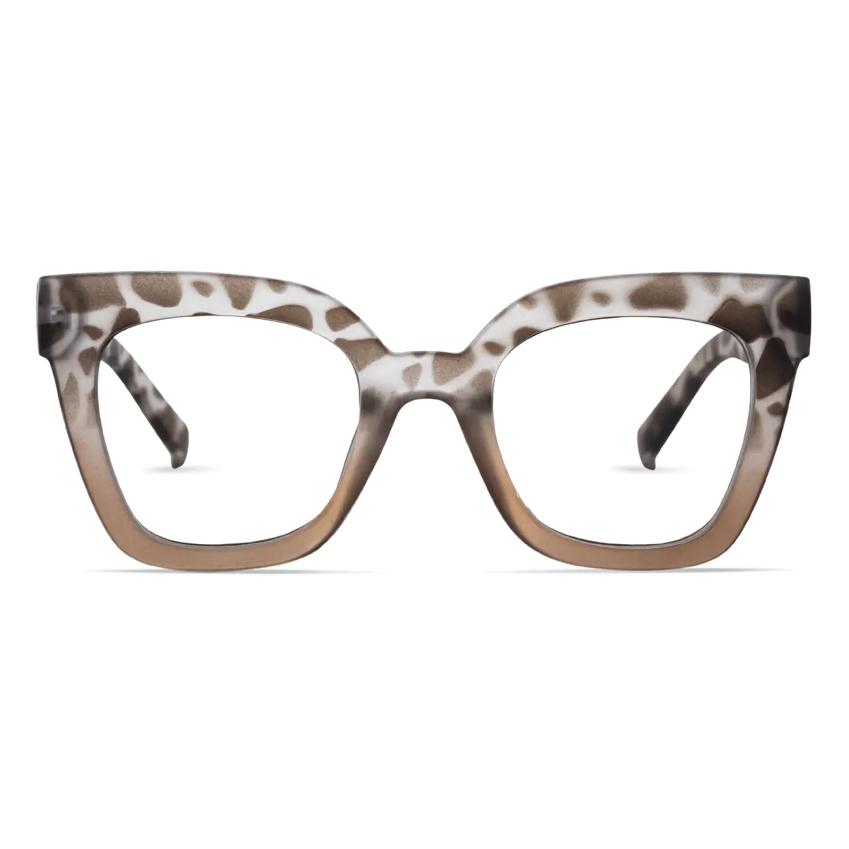 Square Ivory Tortoiseshell Eyeglasses