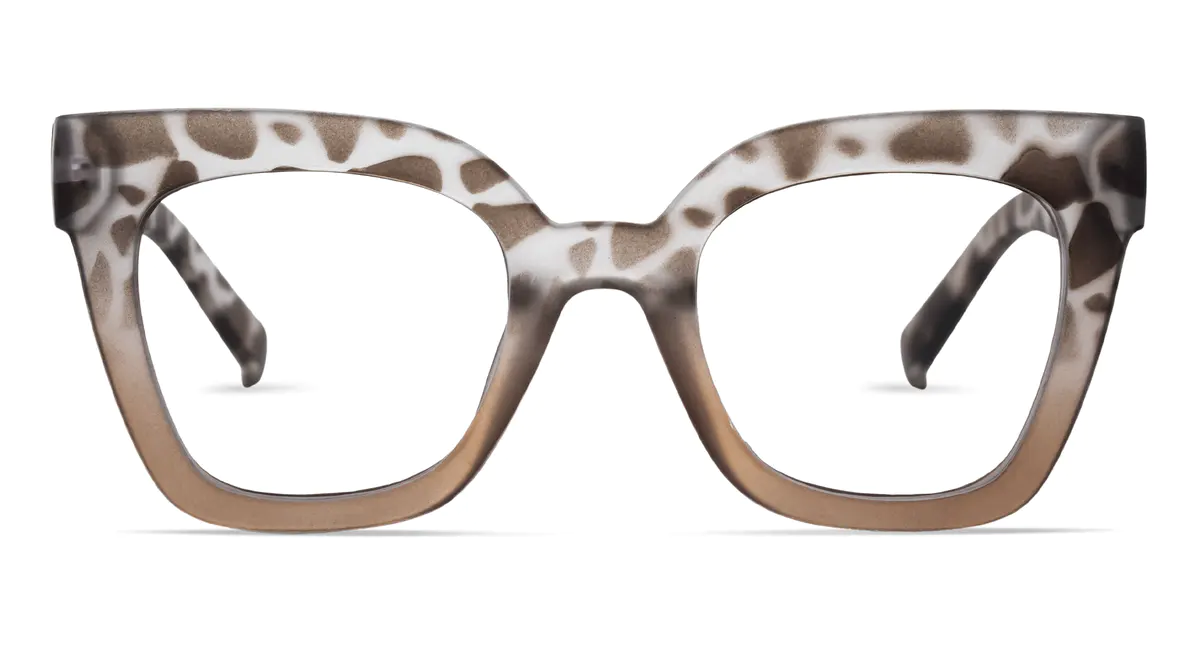 Square Ivory Tortoiseshell Eyeglasses
