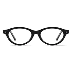 Oval Black Eyeglasses