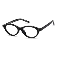 Oval Black Eyeglasses