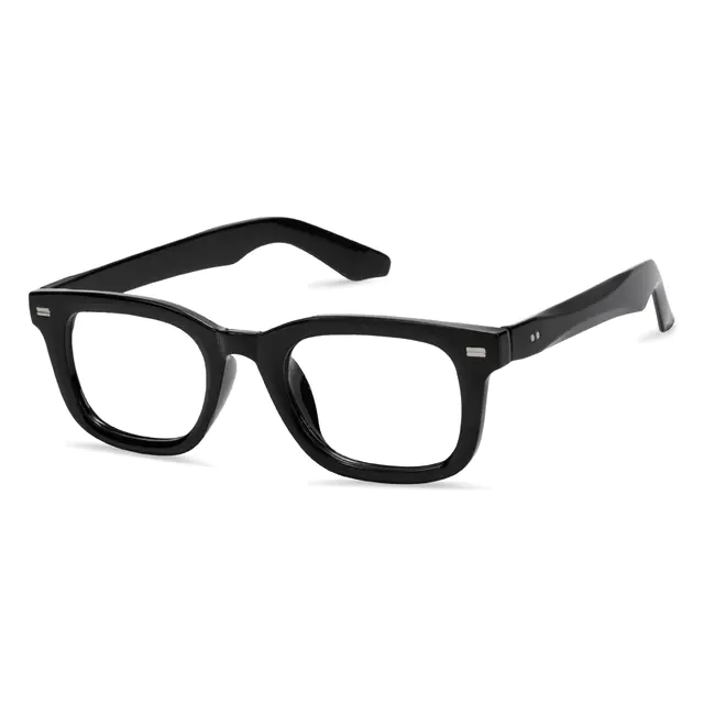 Square Black Eyeglasses