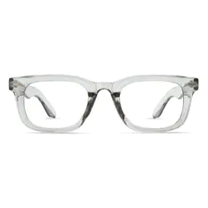 Rectangle Transparent Gray Eyeglasses