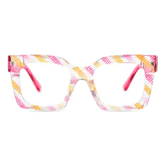 Square Multicolor/Pink Eyeglasses