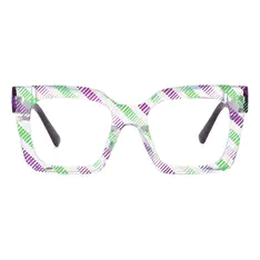 Square Multicolor/Purple Eyeglasses