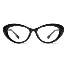 Oval Black Eyeglasses