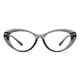 Cat-eye Transparent Gray Eyeglasses