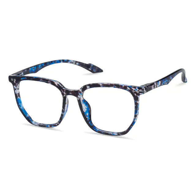 Square Blue/Tortoiseshell Eyeglasses