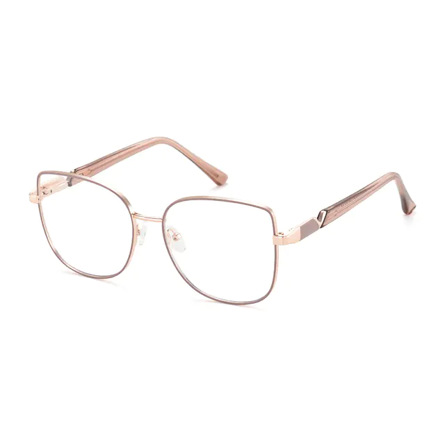 Square Brown Eyeglasses