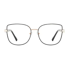 Square Black/Gold Eyeglasses