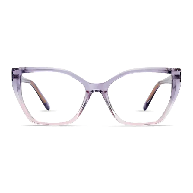 Cat-eye Gradient Purple Eyeglasses