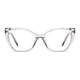 Cat-eye Transparent Gray Eyeglasses