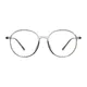 Round Transparent Gray Eyeglasses