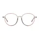 Round Transparent Brown Eyeglasses