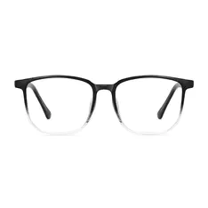Square Gradient Black/Clear Eyeglasses