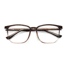 Square Gradient Brown Eyeglasses