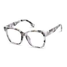 Square Ivory Tortoiseshell Eyeglasses