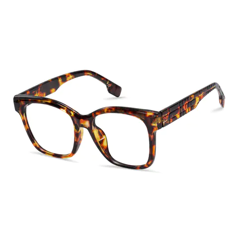 Square Tortoiseshell Eyeglasses