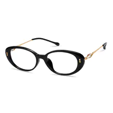 Oval Black Eyeglasses