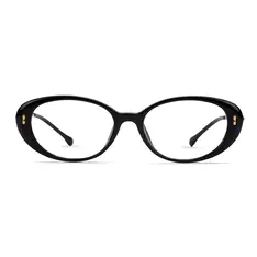 Oval Black Eyeglasses