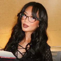 Oval Transparent Gray Eyeglasses