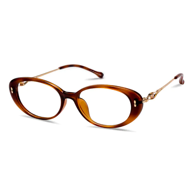 Oval Tortoiseshell Eyeglasses