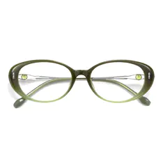 Oval Green Eyeglasses