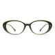 Oval Green Eyeglasses