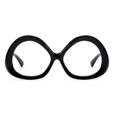 Geometric Black Eyeglasses