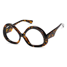 Geometric Tortoiseshell Eyeglasses