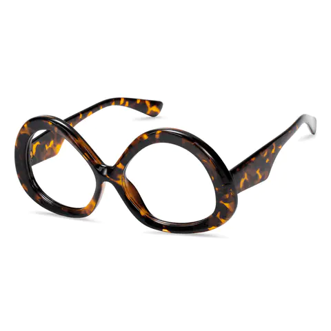 Geometric Tortoiseshell Eyeglasses