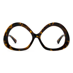 Geometric Tortoiseshell Eyeglasses