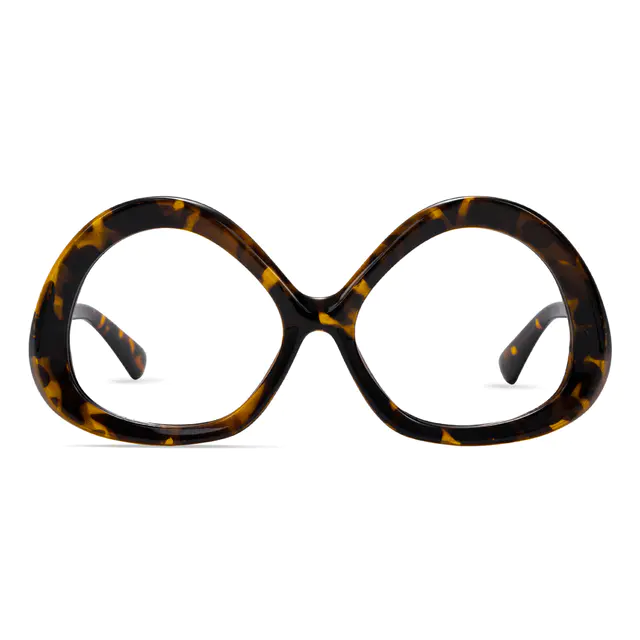 Geometric Tortoiseshell Eyeglasses