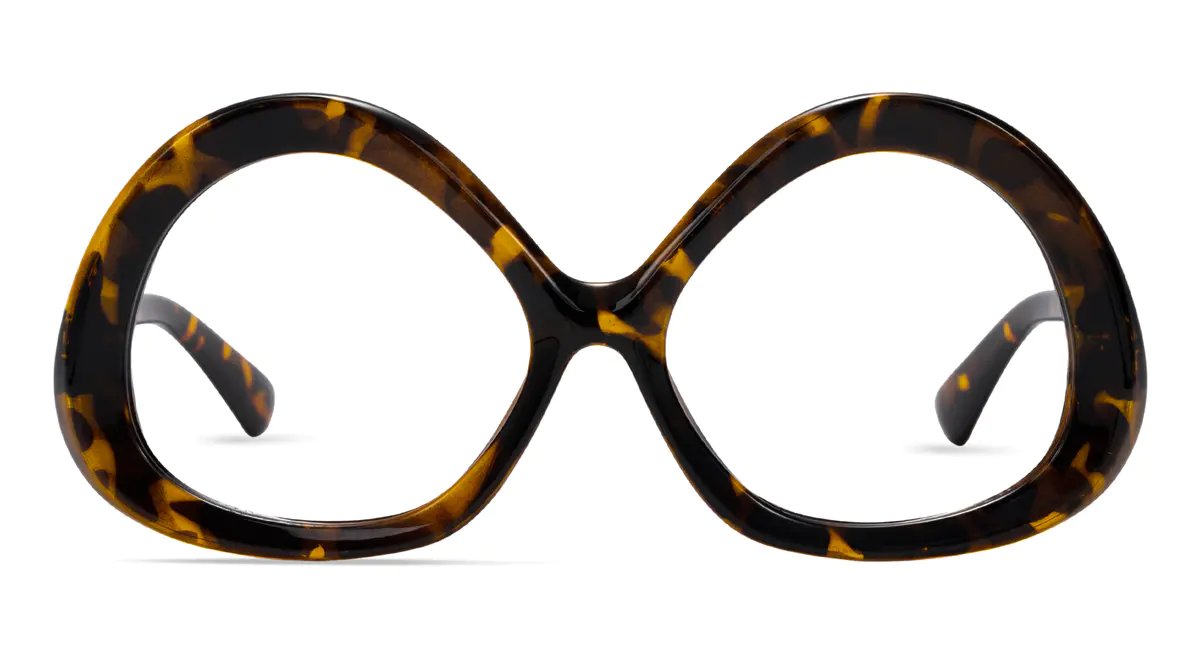 Geometric Tortoiseshell Eyeglasses