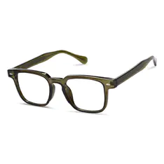 Rectangle Olive Eyeglasses