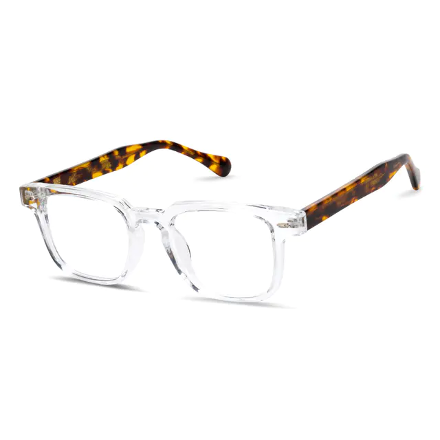 Rectangle Clear/Tortoiseshell Eyeglasses