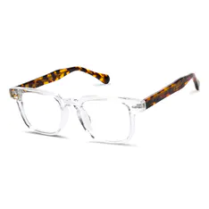 Rectangle Clear/Tortoiseshell Eyeglasses