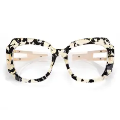 Square Transparent Black/Tortoiseshell Eyeglasses
