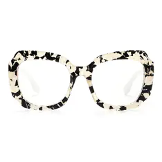Square Transparent Black/Tortoiseshell Eyeglasses