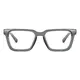 Square Transparent Gray Eyeglasses