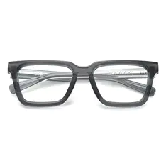 Square Transparent Gray Eyeglasses