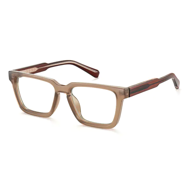 Square Brown Eyeglasses