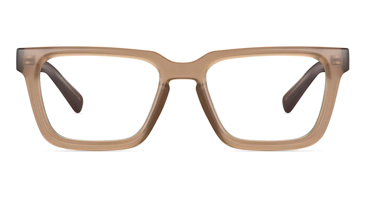 Square Brown Eyeglasses