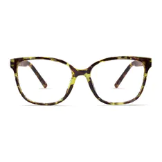 Square Lemon Tortoiseshell Eyeglasses
