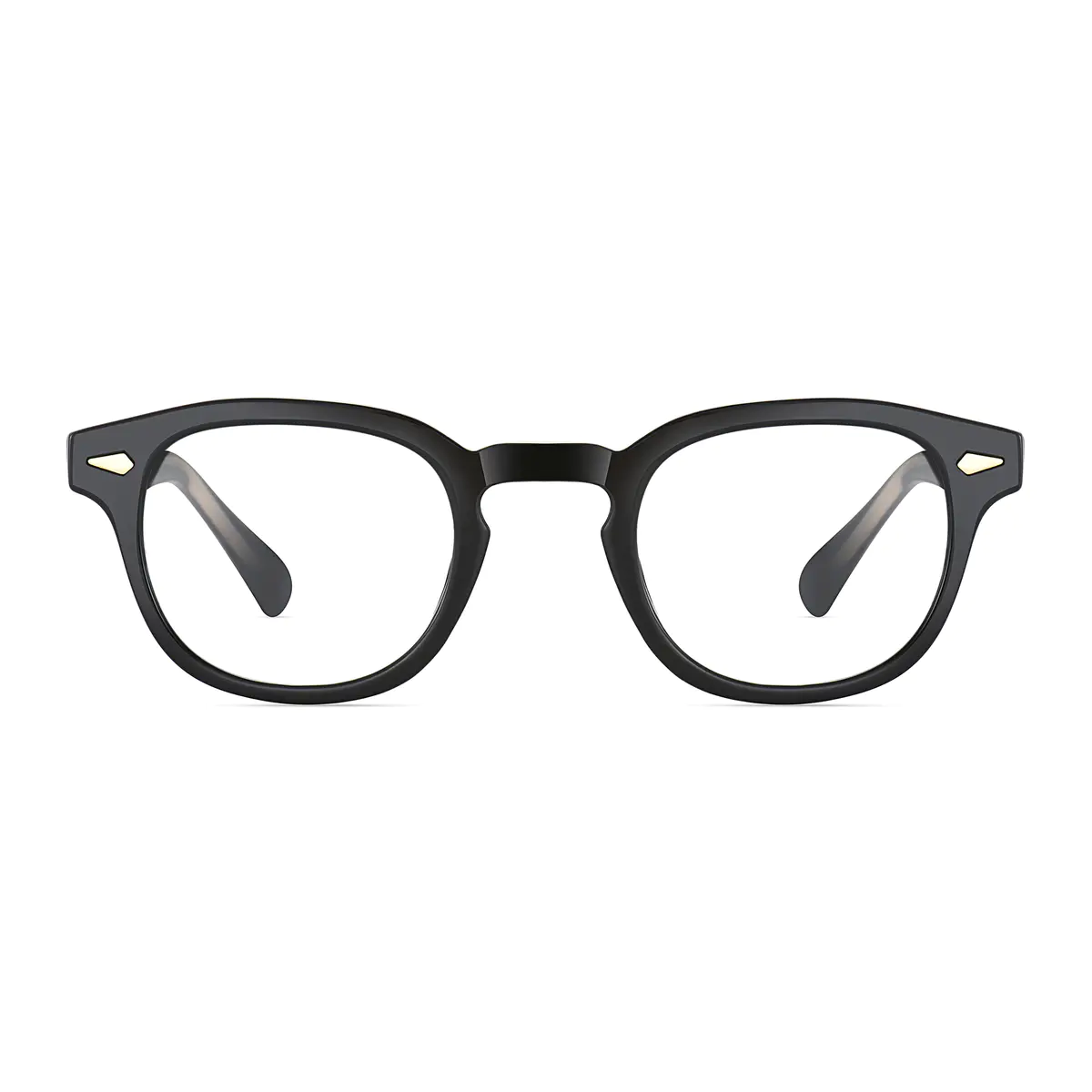 Round Black Eyeglasses