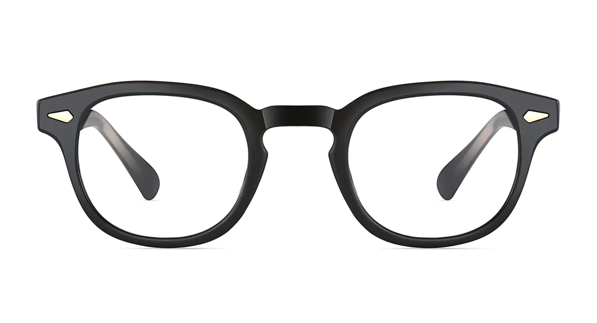 Round Black Eyeglasses