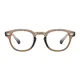 Round Transparent Brown Eyeglasses