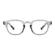 Round Transparent Gray Eyeglasses