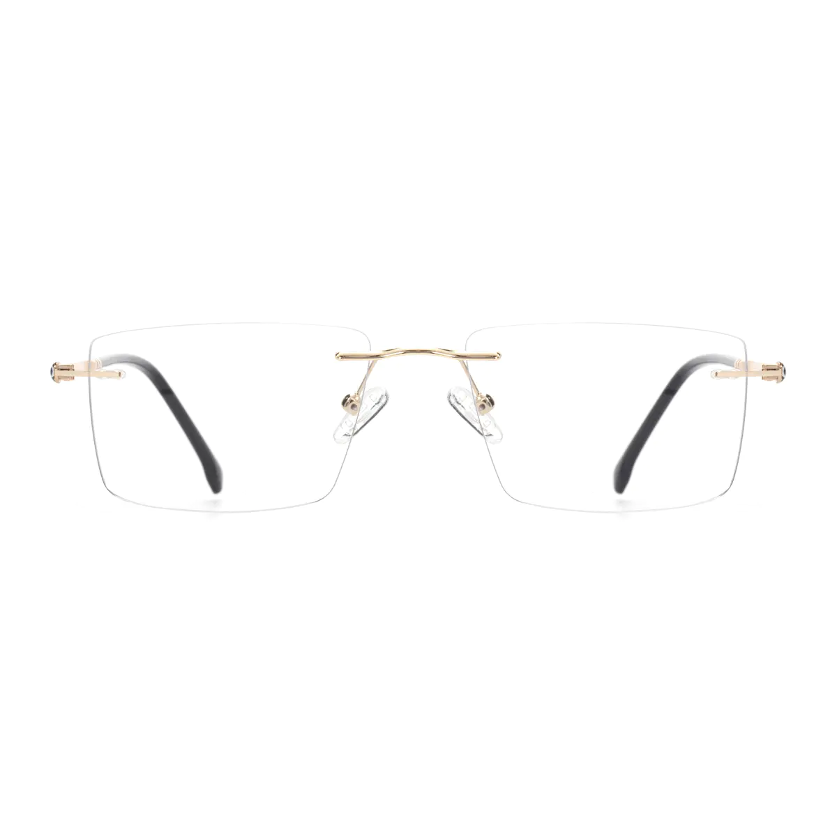 Rectangle Gold Eyeglasses